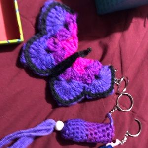 Handmade crochet keychains